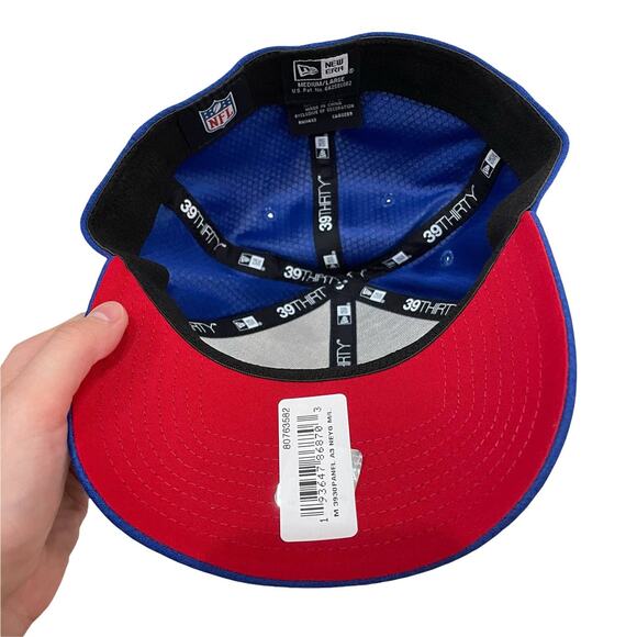 NWT New Era 39THIRTY New York Giants Panel Fitted Hat M/L - Picture 4 of 4